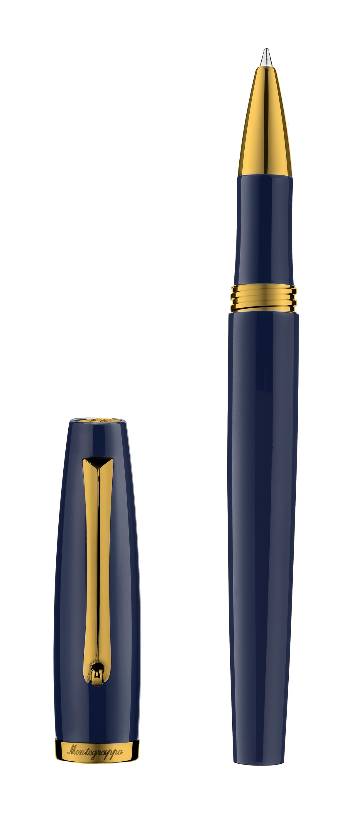 Montegrappa Manager Rollerball Pen Dark Blue Gold