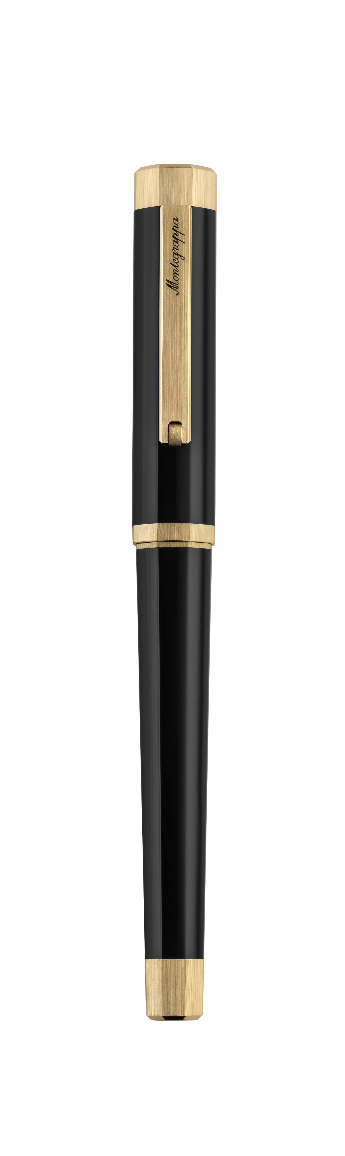 Montegrappa Otto Fountain Pen IP Palladium 18k Gold Nib Medium