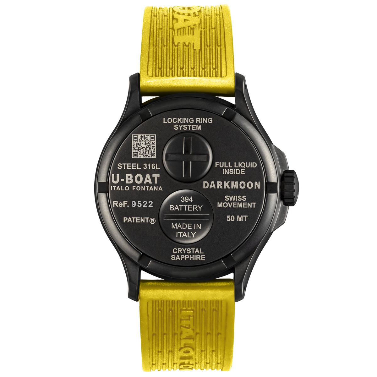 U-Boat Darkmoon 44mm Yellow Watch
