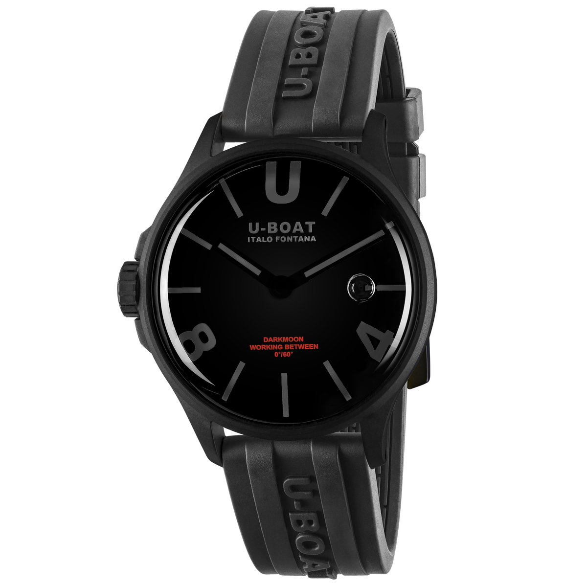 U-Boat Darkmoon 40mm Black Curved PVD Watch