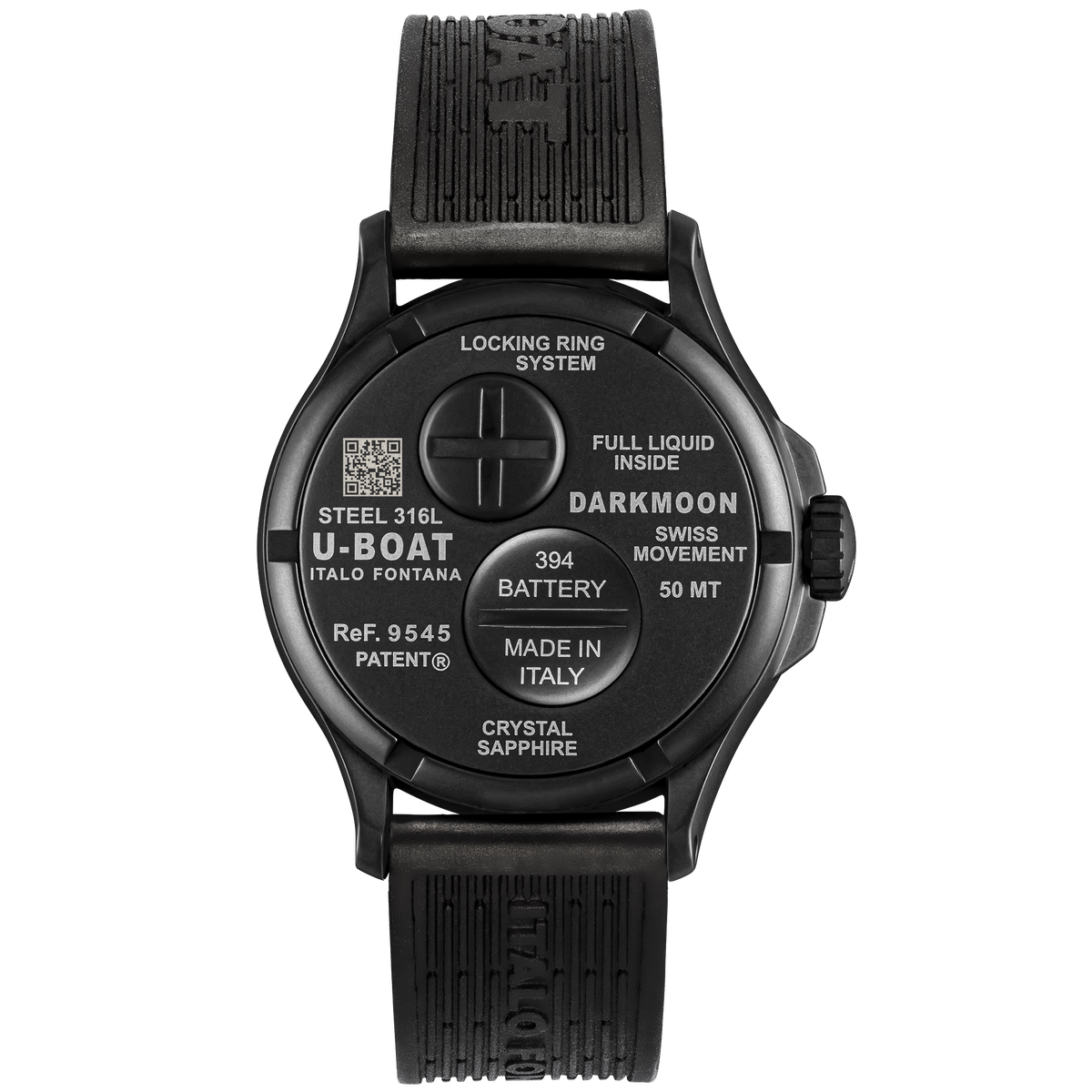 U-Boat Darkmoon 40mm Black Curved PVD Watch